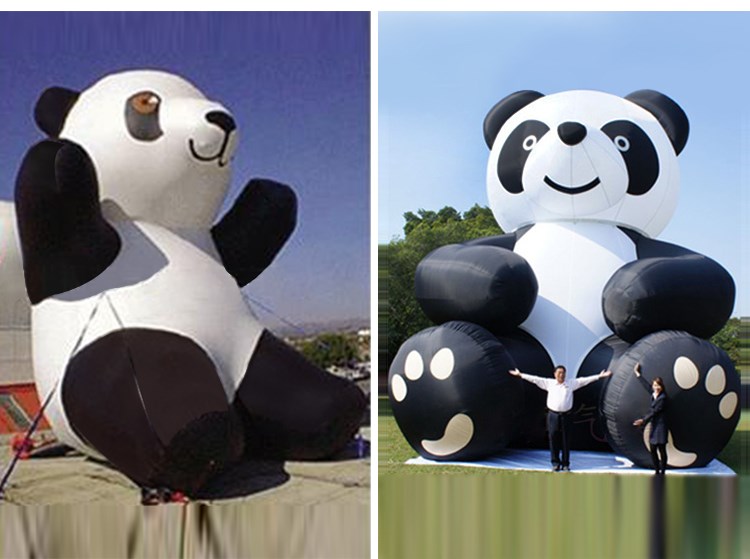 田东充气熊猫展示